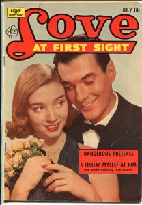 Love At First Sight #22 1953-Ace-spicy art-headlights-lingerie panels-VG