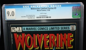 Wolverine Limited Series #3 (CGC 9.0) Miller Cover - White Pages - 1982