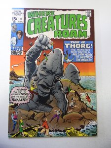 Where Creatures Roam #3 (1970) FN Condition