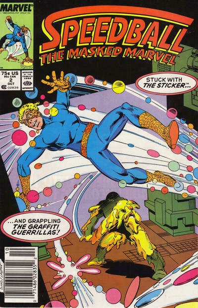 Speedball #2 (Newsstand) VG; Marvel | low grade comic - save on shipping - detai