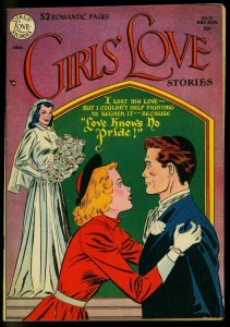 Girls' Love #12 1951- Bride cover- Wedding- DC Comics- FN-