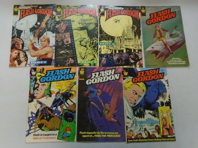 Flash Gordon comic lot w/ Movie 9 issues avg 5.0 VG FN (1980-82 Whitman)