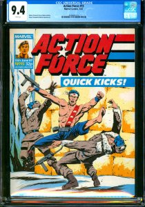 Action Force #15 GI Joe Marvel UK 1987 CGC 9.4 Quick Kick