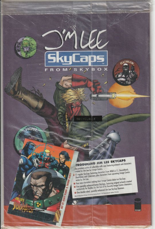 Stormwatch #0 (1993) Polybagged with exclusive Trading Card