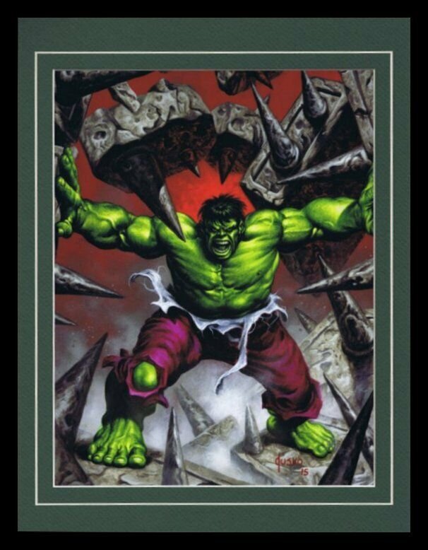 Incredible Hulk Avengers Framed 11x14 Marvel Masterpieces Poster Display 