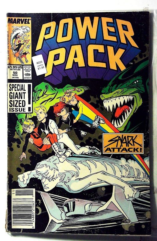 Power Pack #50 (1989) Marvel Comics Newsstand 1st Print Comic Book