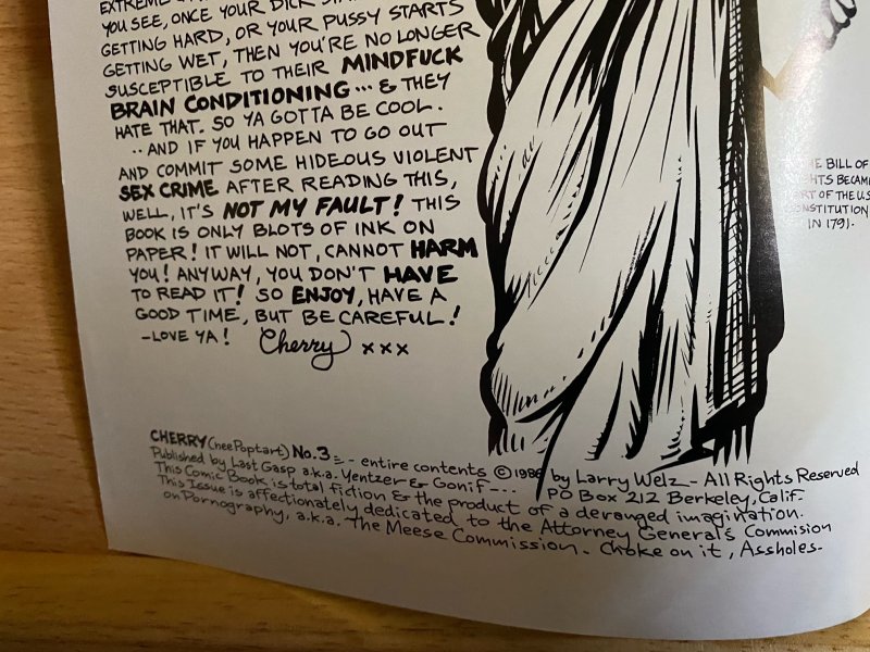 Cherry Poptart #3 (2.95 cover price)