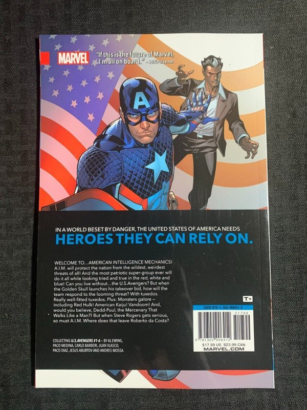 2017 U.S. AVENGERS 1 American Intelligence Mechanics SC TPB VF- 7.5 1st Marvel