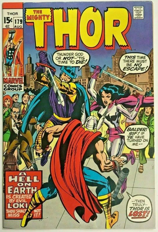 THOR#179 VF 1970 MARVEL SILVER AGE COMICS