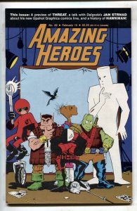 AMAZING HEROES #89 1986 - comics - Hawkman - Threat