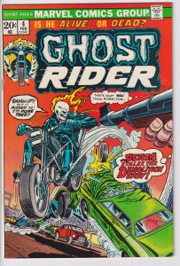 GHOST RIDER #4 (Feb 1974) VFNM 9.0 white paper!