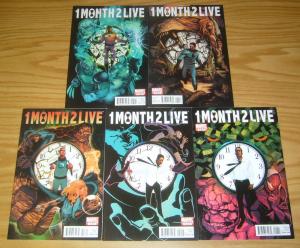 1 Month 2 Live #1-5 VF/NM complete series - marvel hero battles cancer 2 3 4 set