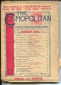 Cosmopolitan 1/1898-Cocaine for the hair-Spanish American War-Remington-G/VG