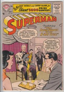 Superman #109 (Nov-56) VG+ Mid-Grade Superman, Jimmy Olsen,Lois Lane, Lana La...