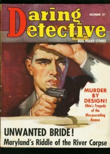 DARING DETECTIVE DEC 1938-TRUE CRIME-SECRET CRYPT-VG VG