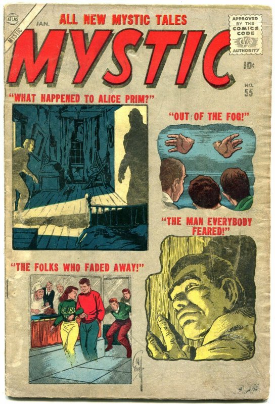 Mystic #55 1957- Atlas Silver Age Horror Sci-fi Don Heck G/VG