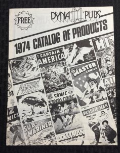 1974 DYNA PUBS 16pg Catalog of Products FN 6.0 Flashback Comics / Alan Light