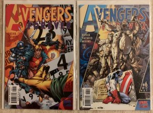 AVENGERS FOREVER 1-12, AVENGERS: THE ORIGIN 1-5 + 3 AVENGERS: ORIGINS ONE-SHOTS