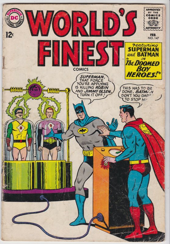 World's Finest #147 (Feb 1965) 3.5 VG- DC Batman Superman Comic