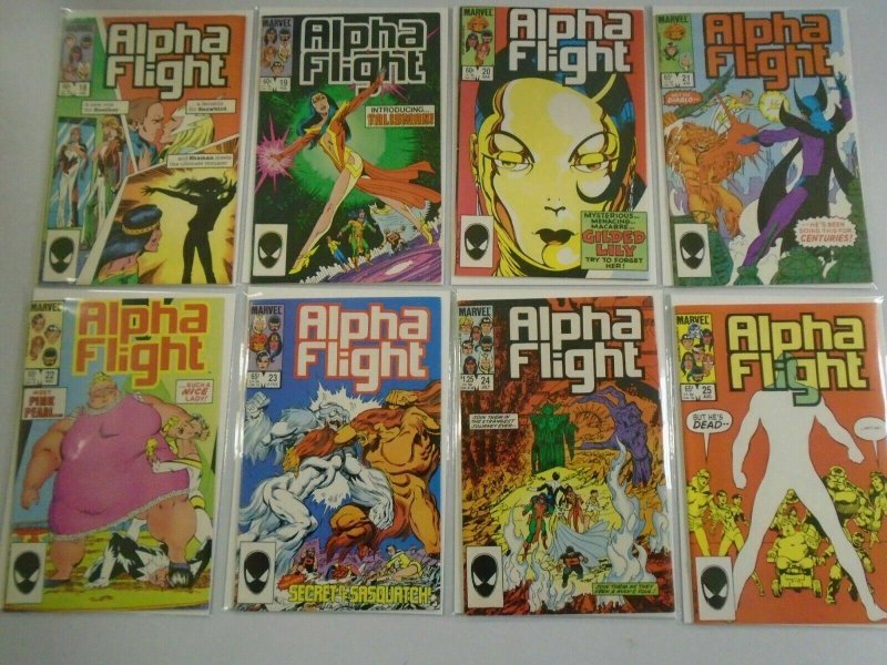 Alpha Flight lot 49 different from #2-50 all Direct 6.0 FN (1983-87 1st Series)