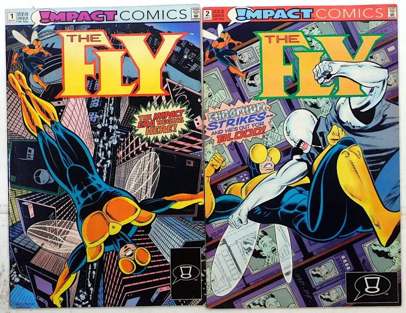The Fly Lot of 2 #1, 2 (1991) DC Comics 1st Print Comic Books
