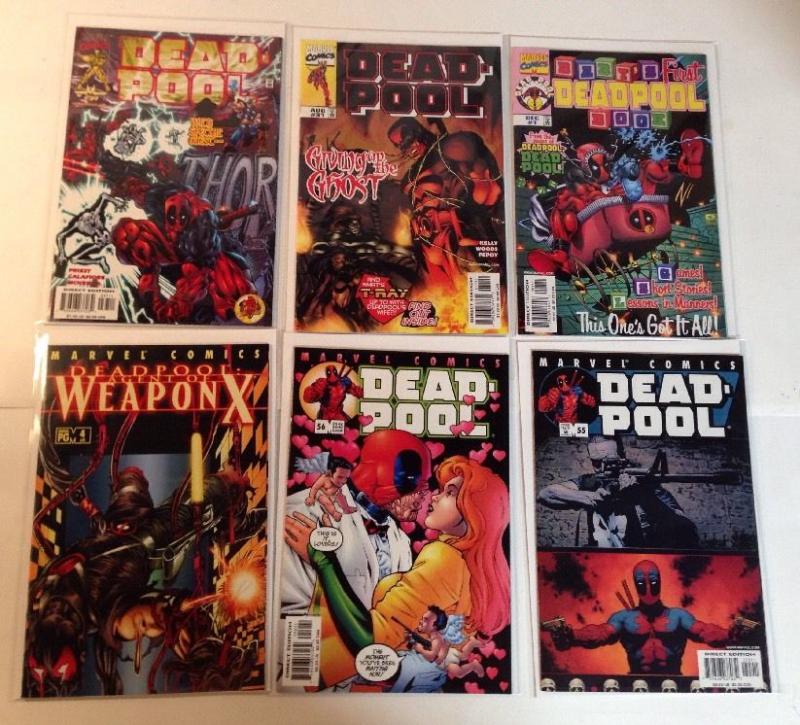 Deadpool 6 Book Near Lot Set Run 31 37 55 56 60 Baby's First Deadpool