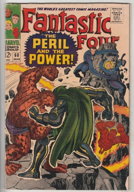 Fantastic Four #60 (Mar-67) FN- Mid-Grade Fantastic Four, Mr. Fantastic (Reed...