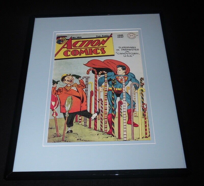 Action Comics #104 Framed 11x14 Repro Cover Display Superman Prankster Candytown