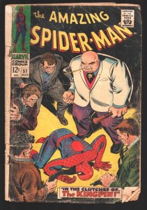 Amazing Spider-man #51 1967-Marvel-Kingpin appears-Cover has creases & tears-...