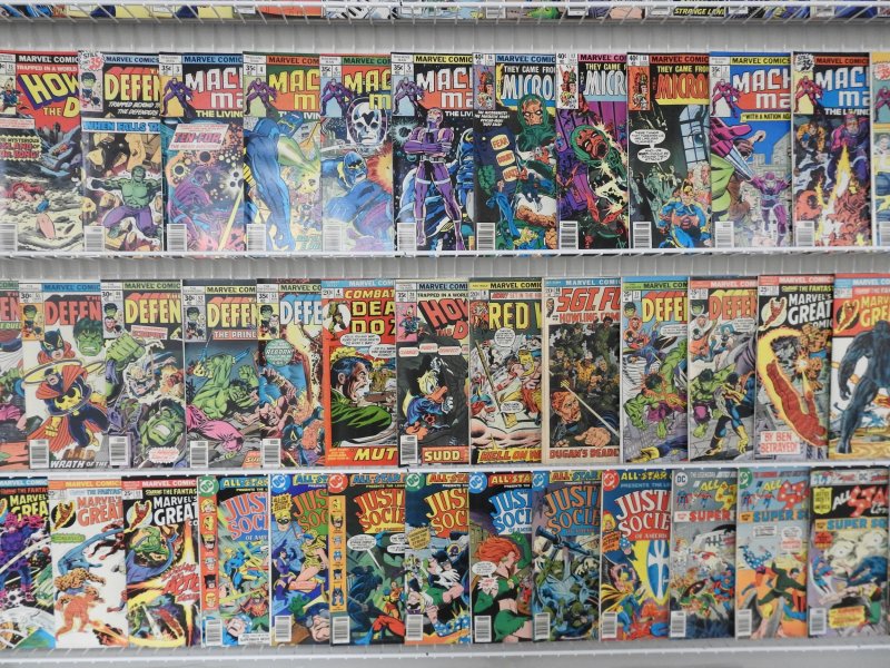 Huge Lot 160+ Comics W/ Defenders, ROM,  Marvel Team-Up, +More! Avg FN Cond!