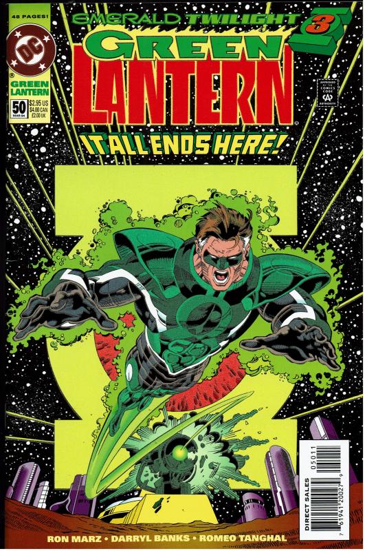 Green Lantern #50, VF/NM 9.0, 1st Parrallax