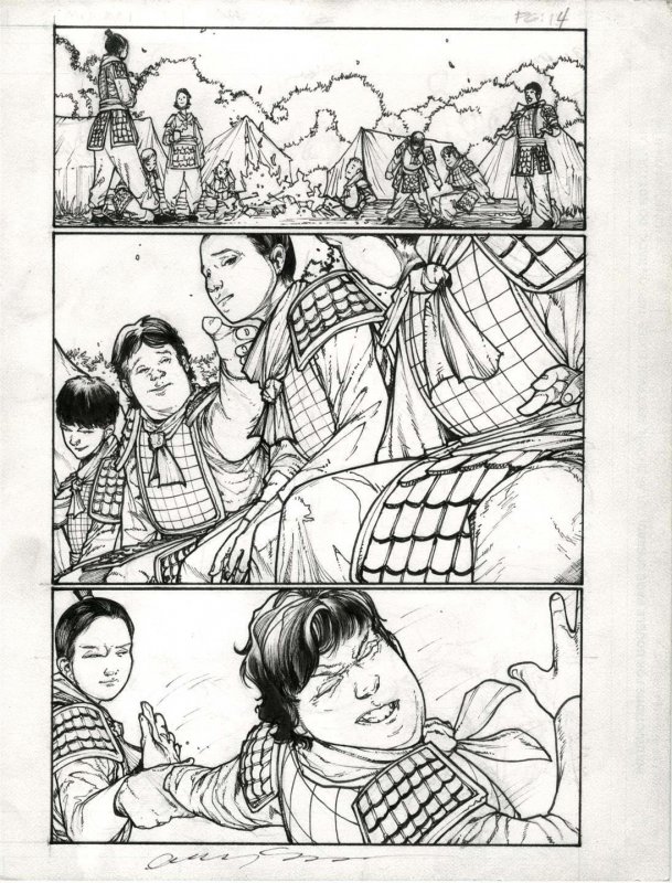 Mulan One Shot page 16 Published art by ALEX SANCHEZ Disney 