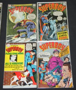 VINTAGE DC MID GRADE SILVER SUPERBOY 14 COMICS LOT (5.0-7.0)