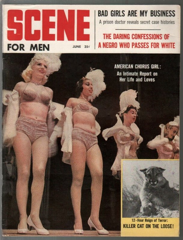 Scene For Men 6/1960-TV Westerns-chorus girls-cheesecake pix-Maverick-VG/FN 