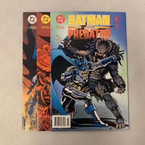 Batman Vs Predator #1-3 Set (DC/Dark Horse 1991) 1 2 3 Dave Gibbons (8.0+) 