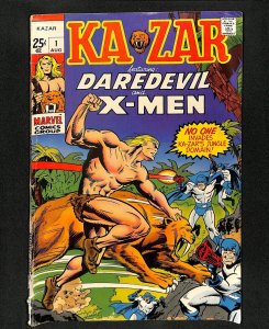 Ka-Zar (1970) #1 Daredevil X-Men!