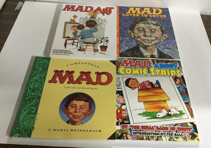 Mad 4 Book Lot Art Cover To Cover Comics Oversized SC Softcover B7