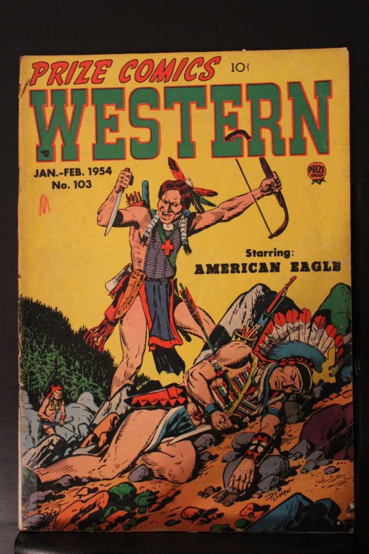 Prize Comics Western #103 (1954) FN/VF Mid-Grade golden-age Oregon CERT Wow!