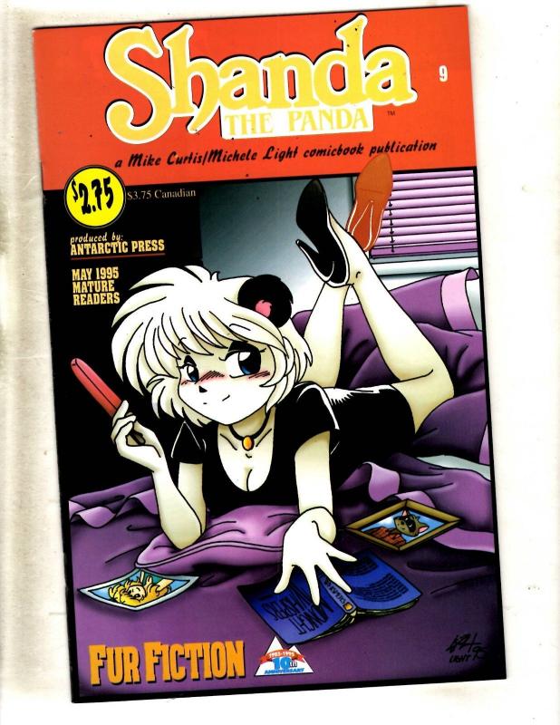 11 Comic Books Shanda The Panda # 6 8 9 + Sexcapades # 1 2 3 4 5 7 8 9 JF1