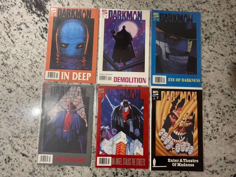 Lot Of 6 Darkman Marvel Comic Books # 1 2 3 4 5 6 NM 1st Prints Madness 70 J801 