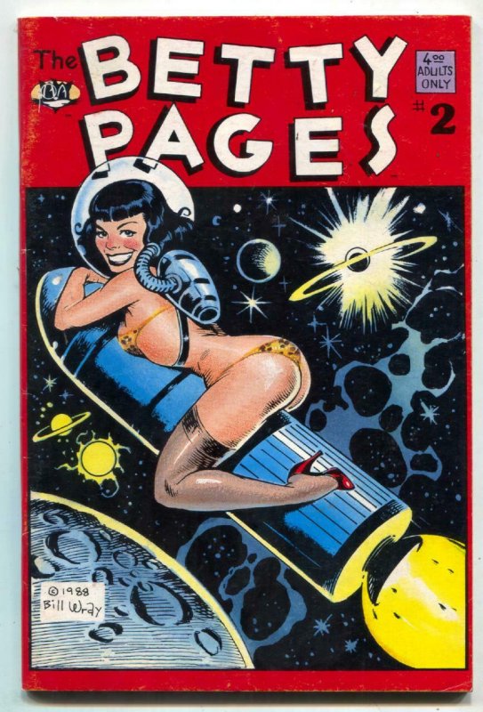 The Betty Pages #2 1988- Fanzine- Wally Wood- Bill Wray -VF 