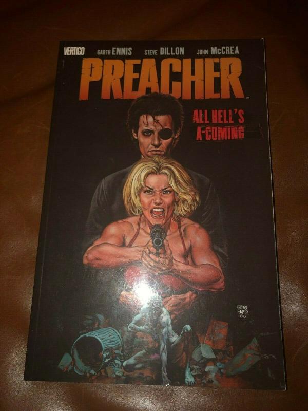 Preacher Vol # 8 All Hell's Coming DC Vertigo TPB Graphic Novel Comic Book J324