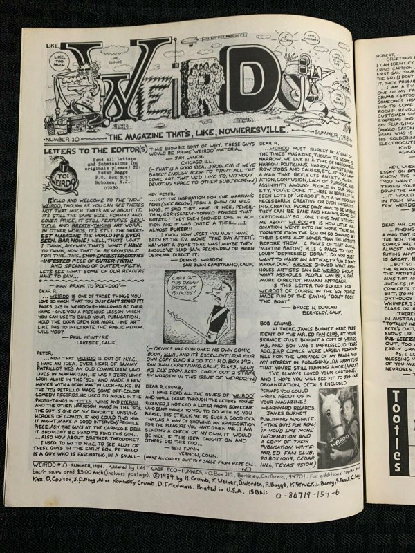 1984 WEIRDO Magazine #10 FN+ 6.5 R Crumb / Last Gasp 1st Printing