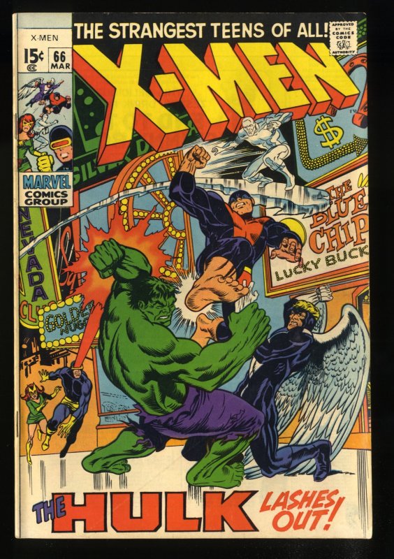 X-Men #66 VG/FN 5.0 Hulk!