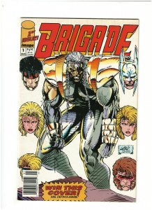 Brigade #1 VF- 7.5 Newsstand Image Comics 1992