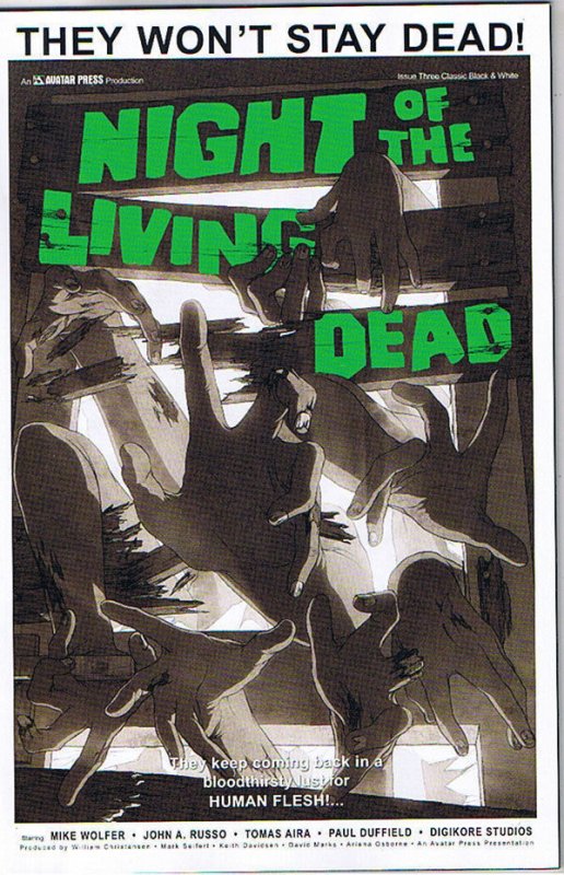 NIGHT of the LIVING DEAD #3, NM+,Variant,Zombies,2010,undead,more NOTLD in store