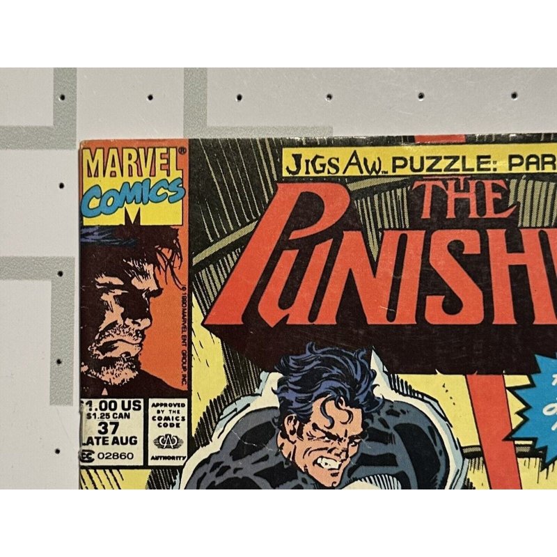 The Punisher #37 - Marvel Comics 1990 - Newsstand (VF): Jigsaw Puzzle Part 3