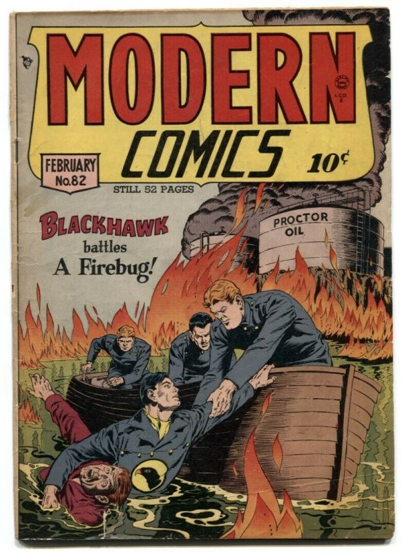 Modern Comics #82 1949- BLACKHAWK- Torchy by Bill Ward VG+