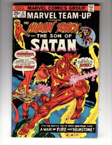 Marvel Team-Up #32 (1975) 7.5-8.0 Hellstrom! Human Torch!  / ID#653