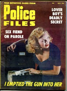 Police Cases 10/1958-escaped killer-crime-terror-mystery-horror-VG